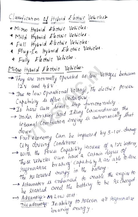Module 4 - Micro, Mild, Plugin, Full Hybrid Vehicle Overview - Studocu