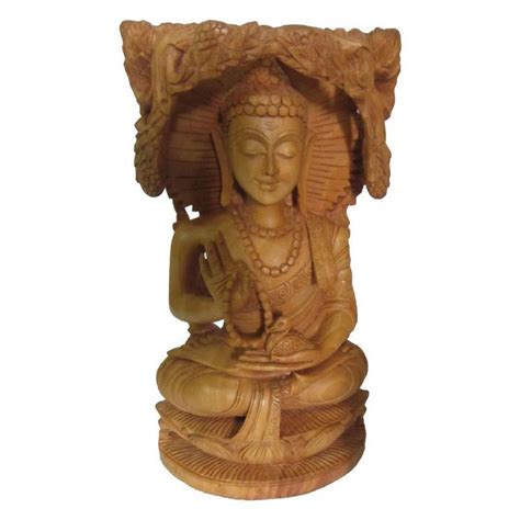 Wooden Buddha Statues & Carvings Online | Handmade Wooden Buddha ...