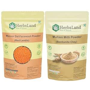 HerbsLand Masoor and multani mitti powder : Amazon.in: Beauty