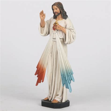 BC BUILDCLASSIC Hand Painted Divine Mercy Statue, 10 inches - India | Ubuy