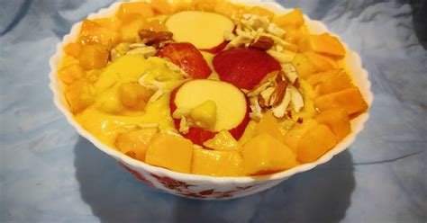 Mango custard Recipe by Susmita Patnaik - Cookpad