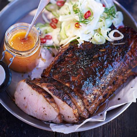 grillad fläskfile sås