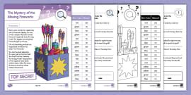 Second Grade The Mystery of the Missing Kite Math Project