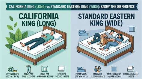 King vs California King Mattress Size Guide | Which Bed Is Bigger | The ...