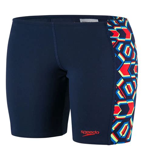 Buy Speedo Sports Logo Panel Aquashort Navy-Pure Orange-Bright Zest ...