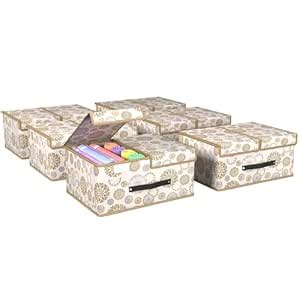 Kuber Industries (Pack of 6) Cloth Organizer for Wardrobe (Small ...