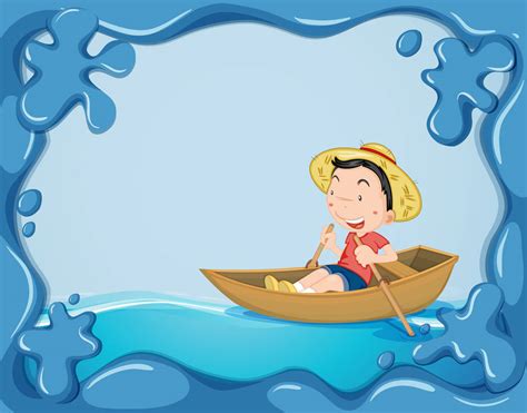 儿童划船背景图片_儿童划船背景素材图片_千库网