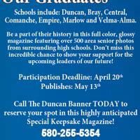 Photo: The Duncan Banner's 2023 graduation magazine | Community ...
