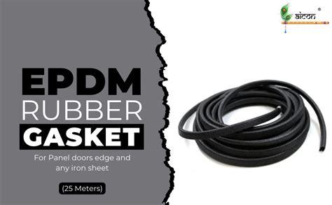 Electrical Panel Board Edge EPDM Rubber Gasket 10mm(W) x 2mm Groove (25 ...