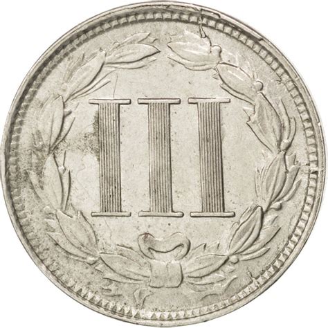 Three Cents 1865, Nickel, Coin from United States - Online Coin Club