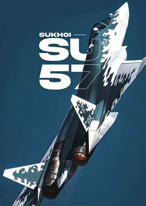 Sukhoi SU-57 Stealth Fighter Jet A4 Sticker Poster – Jiloo