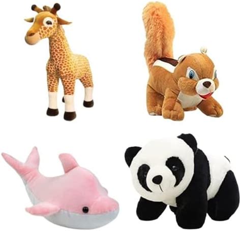 Buy Future Shop Pack of 4 Panda, Squirrel, Griffe & Pink Dolphine. Best ...
