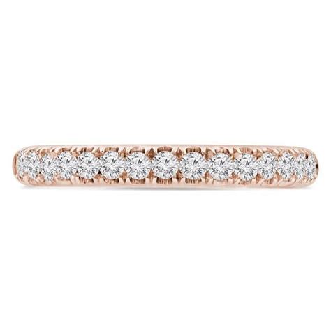 0.33 CTW Round Diamond Semi-Eternity Anniversary Wedding Band Ring in ...