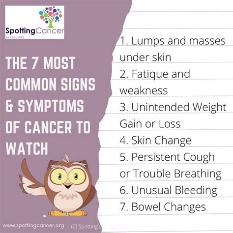 The 7 Most Common Signs & Symptoms of Cancer to Watch - Spotting Cancer