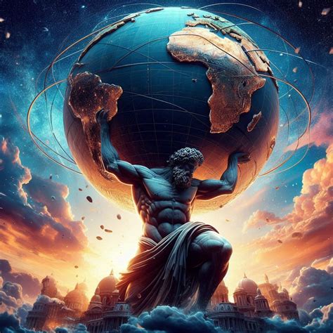 Atlas holding up the world Blank Template - Imgflip