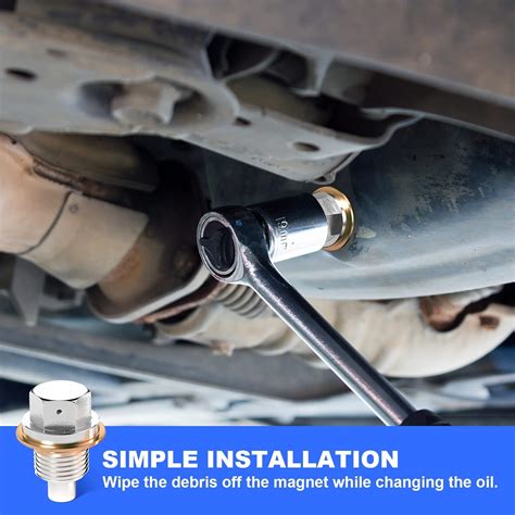 Buy M14 x 1.5 Magnetic Oil Drain Plug Aluminum Oil Pan Drain Plug ...