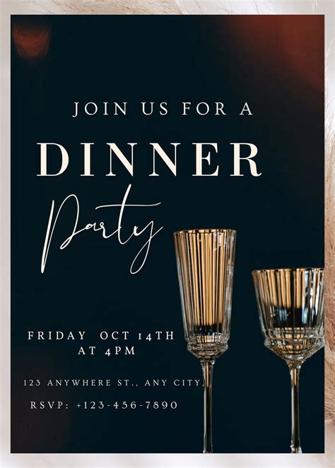 Image result for Examples of Dinner Invitations