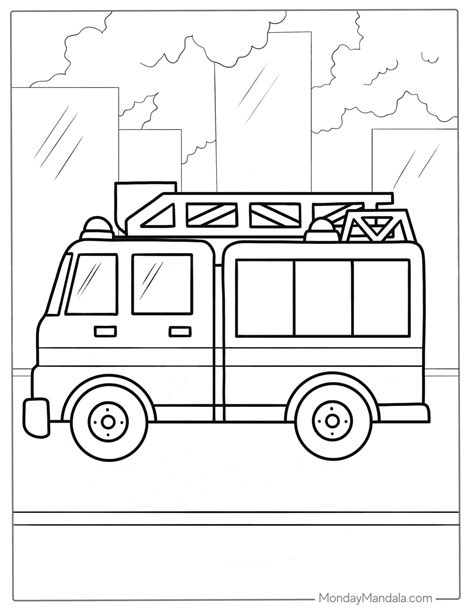 26 Fire Truck Coloring Pages (Free PDF Printables)