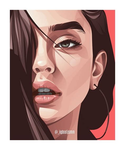 Pin by karen bellamy on detailed vector portrait illustration | Digital painting portrait ...