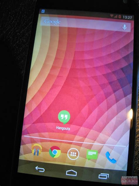 First live images of Android 4.4 KitKat running on Nexus 4 leaked ...