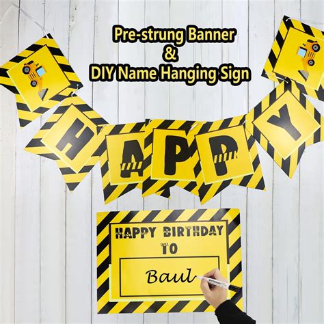 Buy Construction Birthday Party Supplies for Kids' 3rd Birthday Party ...
