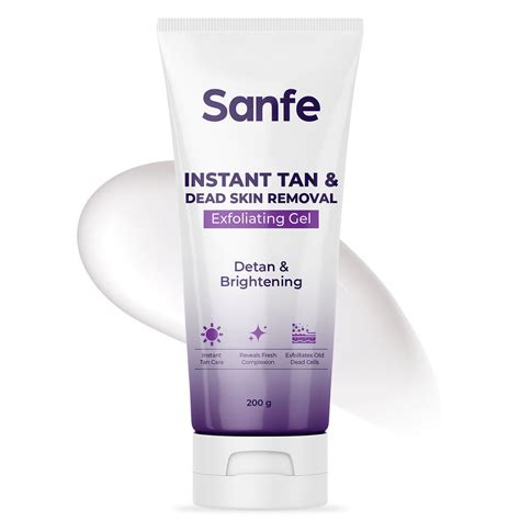 Sanfe Instant Tan & Dead Skin Removal Exfoliating Gel – SilkRoutes.co.in