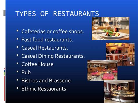 Pro 1°partial Types of Restaurant | PPT