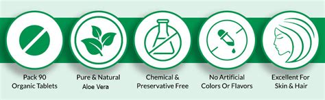 Just Jaivik Organic Aloe Vera Tablets - 90 Tablets (750 Mg) Pure Herbal ...