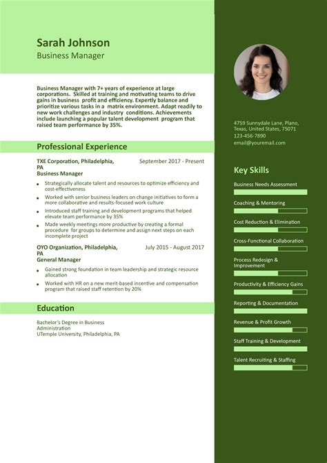 Resume Examples Free 的图像结果