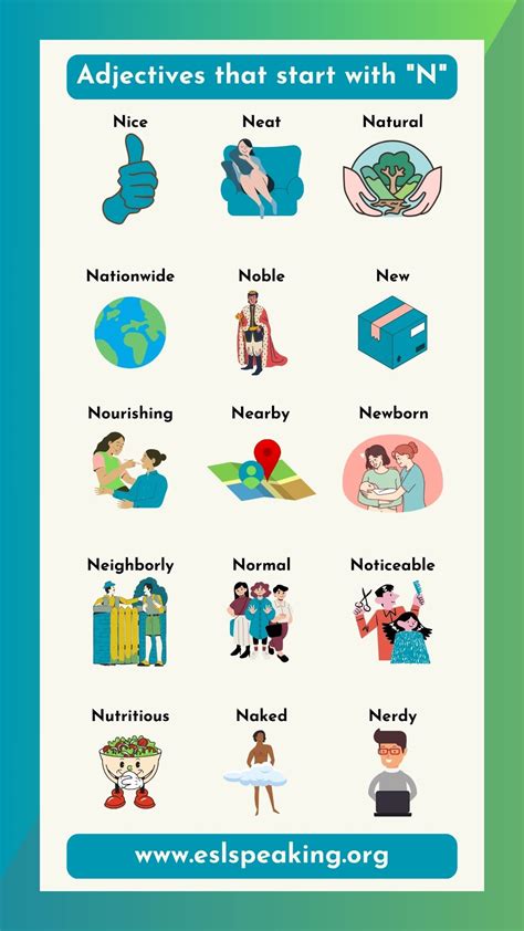 Describing Words that Start with N ("N" Adjectives) - ESL Speaking