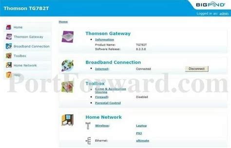 Technicolor Router Port-Forwarding 的图像结果