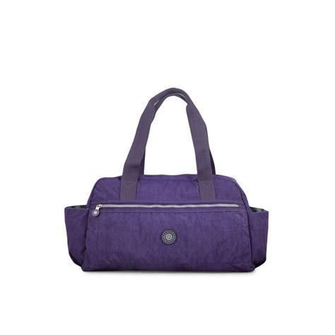 Buy Bahama CRINKLE Purple Color Nylon Material Soft Medium Size Handbag ...