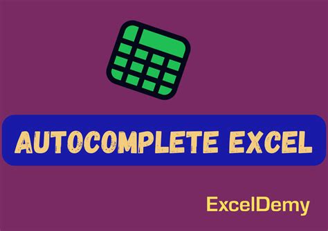 Autocomplete Excel 的图像结果