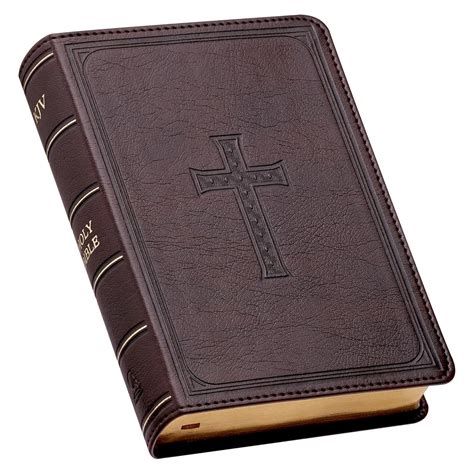 KJV Holy Bible, Large Print Compact, Dark Brown Faux India | Ubuy
