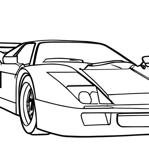 Printable Ferrari Coloring Pages [2025]