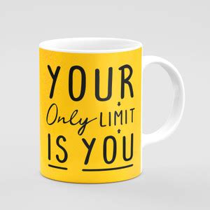 ART STORE Your Only Limit Is You Motivational Calligraphy Typography ...