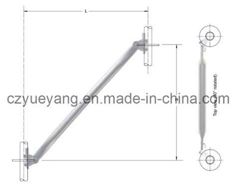 China Ringlock Scaffolding System-Diagonal Brace - China Scaffolding ...