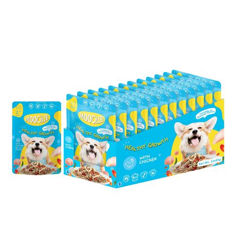 PETS EMPIRE Moochie Wet Dog Food, Grain Free Gavy Meal, Healthy Growth ...