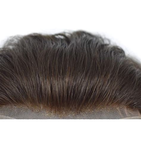 Buy FACE MIRACLE French Lace Front Mens Toupee Hairpieces Poly Skin PU ...