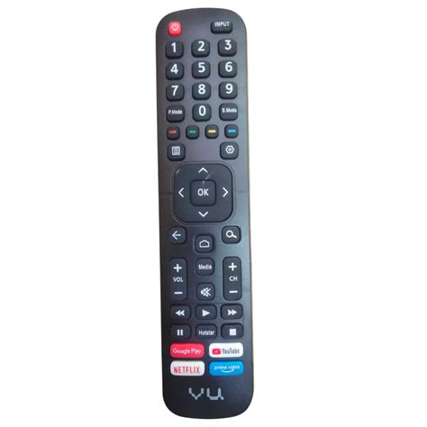 VU Smart TV Remote Control with Google Play, YouTube, Netflix & Prime ...