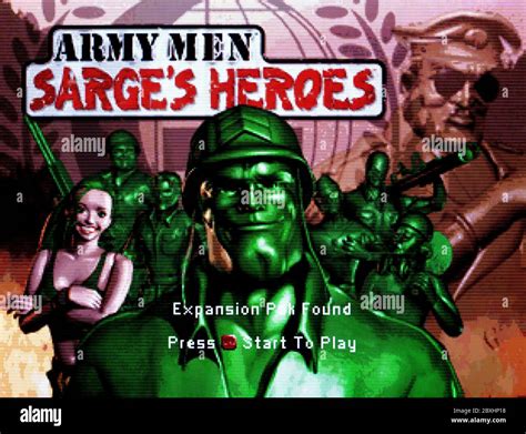 Army Men Sarge's Heroes - Nintendo 64 Videogame - Editorial use only ...