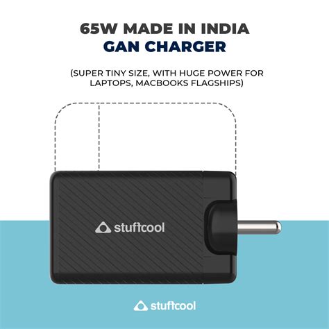 Stuffcool Napoleon Dual USB GaN Wall Charger 65W Power Delivery ...