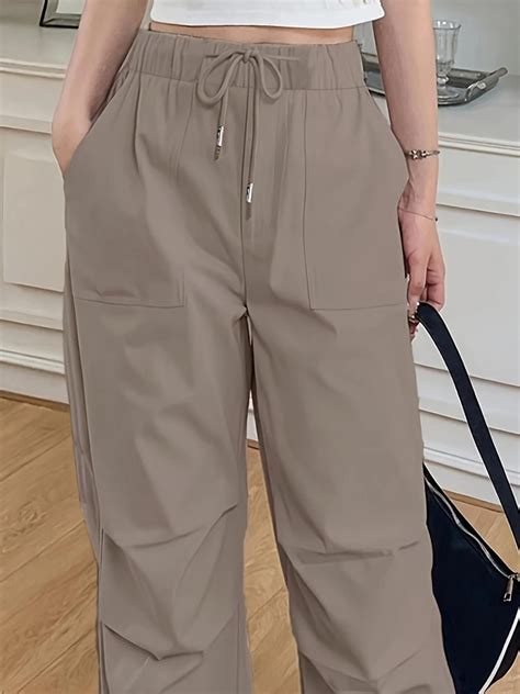 High Waist Drawstring Straight Leg Pants | Savana | Bestsellers