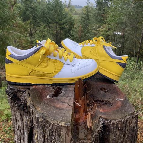Yellow Nike dunk lows size 11 Womens. “White yellow... - Depop