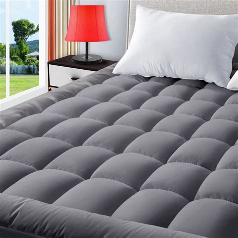 TEXARTIST Twin Mattress Pad Cover Cooling Mattress Topper Pillow Top ...