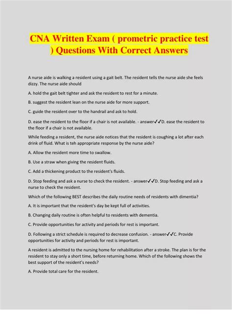 Prometric CNA Written Test 的图像结果