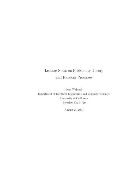 Image result for Probability and Random Process Lecture