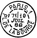 Timbres à date de Paris de 1876 à 1900