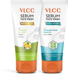 VLCC Vitamin C & Meyer Lemon Serum Facewash for Pigmentation & Free ...