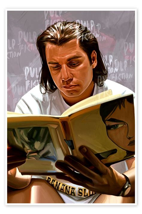 Pulp Fiction Bathroom de Dmitry Belov en póster, lienzo y mucho más | Posterlounge.es